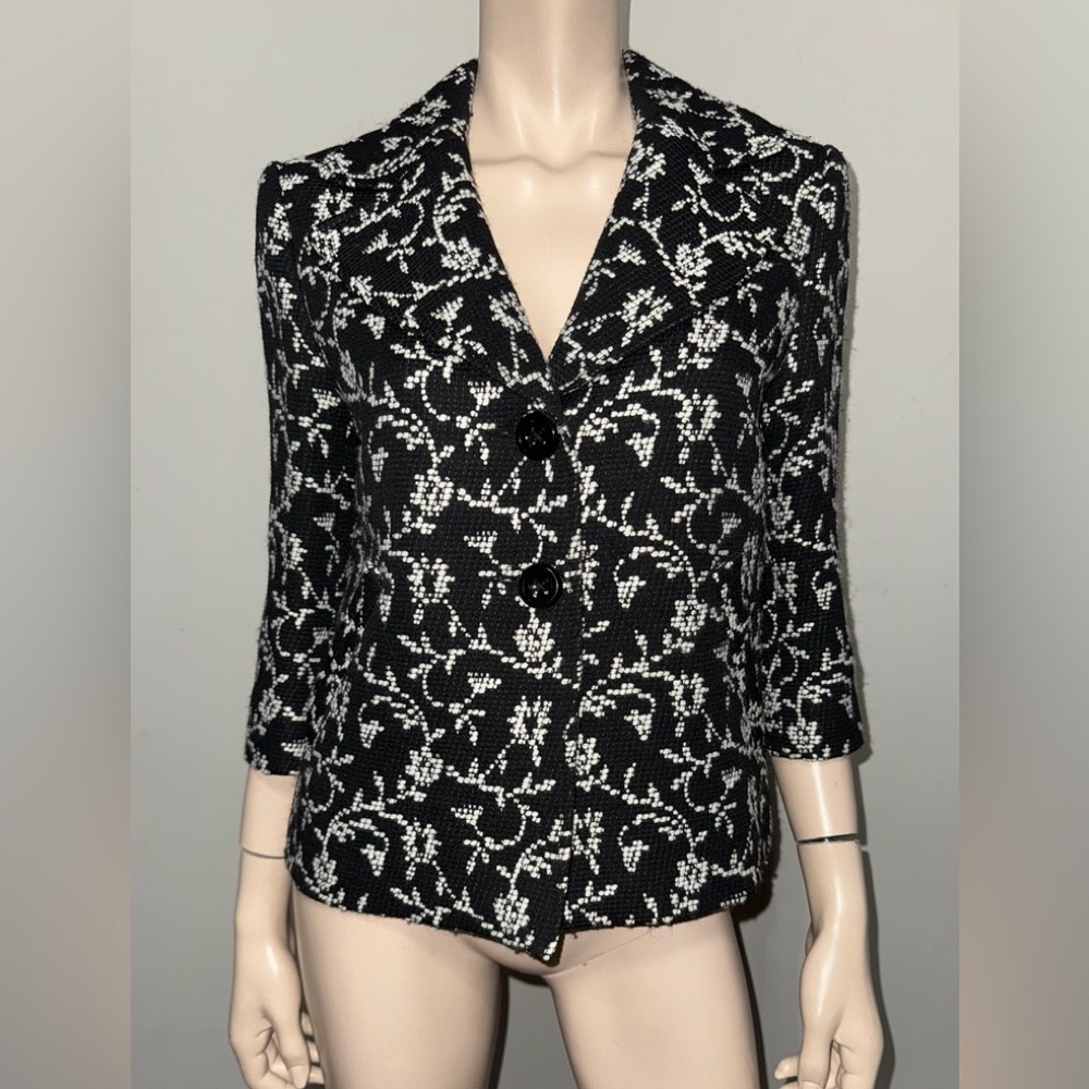 Tavora Black & White Blazer Jacket 8